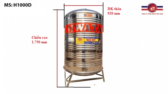 Bồn inox Hwata 1.000L sản phẩm bán chạy hiện nay Bồn inox Hwata 1.000L sản phẩm bán chạy hiện nay