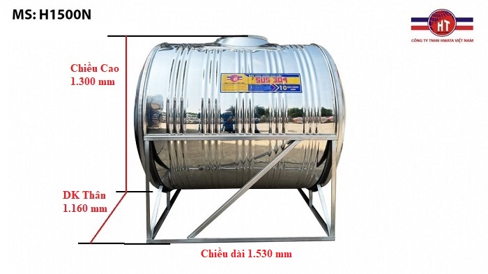 Bồn nước inox Hwata Bồn nước inox Hwata