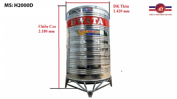 Bồn nước inox Hwata Bồn nước inox Hwata