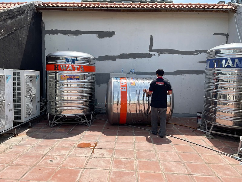 Bồn inox 3.000L Đứng phù hợp với Hộ kinh doanh Bồn inox 3.000L Đứng phù hợp với Hộ kinh doanh