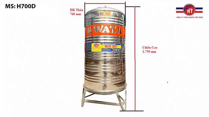 Bồn nước inox Hwata Bồn nước inox Hwata