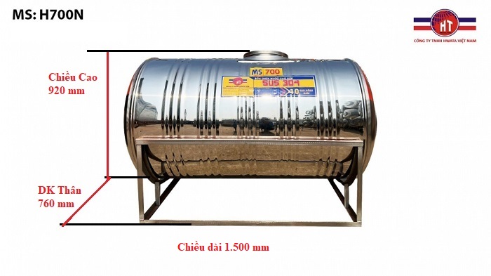 Bồn nước inox Hwata Bồn nước inox Hwata