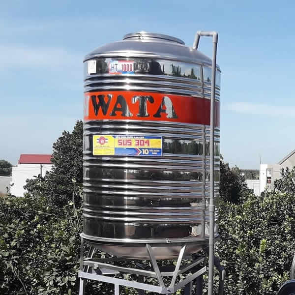 Bồn nước inox Hwata 1.000L đứng tại Hồ Chí Minh Bồn nước inox Hwata 1.000L đứng tại Hồ Chí Minh