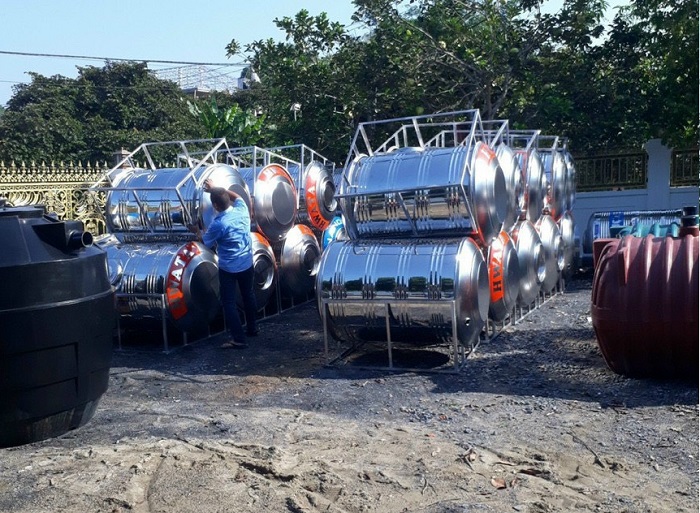 Bồn nước inox Hwata dân dụng: Bồn nước inox Hwata dân dụng: