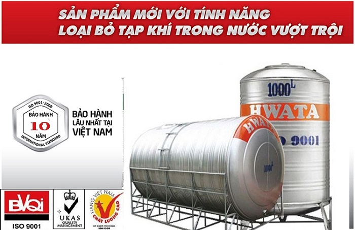 Bồn nước inox Hwata Việt Nam. Bảo hành 10 năm chính hãng Bồn nước inox Hwata Việt Nam. Bảo hành 10 năm chính hãng