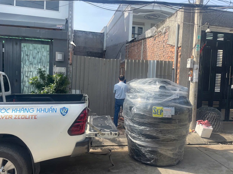 Bồn tự hoại SEP 2000L giao Quận 9 Bồn tự hoại SEP 2000L giao Quận 9