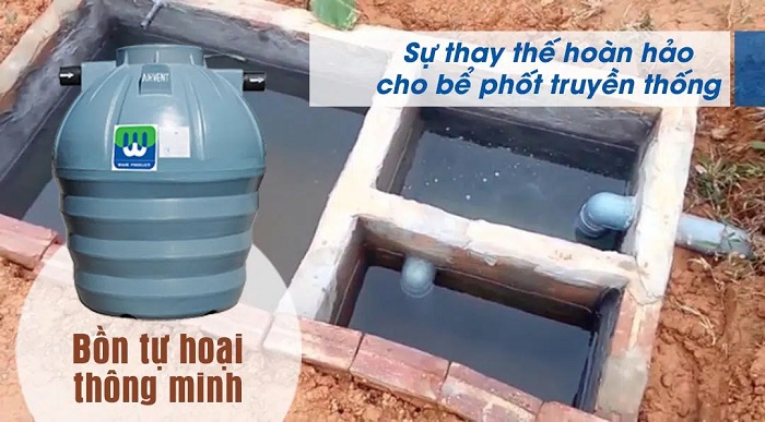 Lắp đặt Bể phốt nhựa An toàn, tiện lợi hơn so với bể tự hoại Lắp đặt Bể phốt nhựa An toàn, tiện lợi hơn so với bể tự hoại