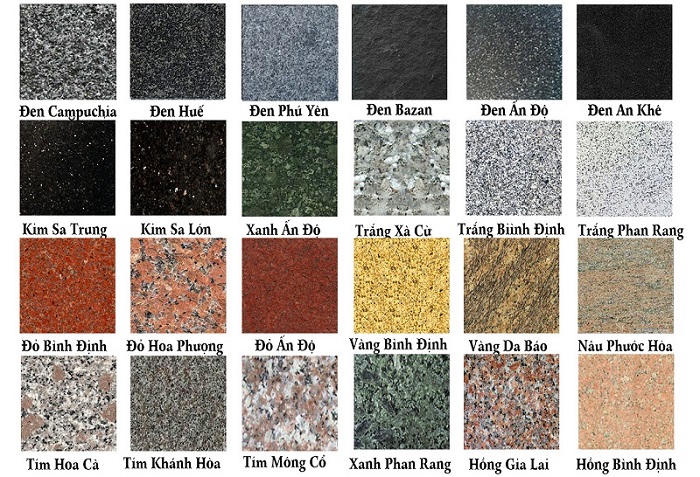 MÀU Đá marble và granite  MÀU Đá marble và granite