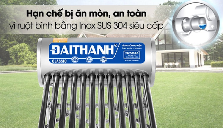 Cấu tạo Bình bảo ôn Máy nước nóng mặt trời Đại Thành Cấu tạo Bình bảo ôn Máy nước nóng mặt trời Đại Thành