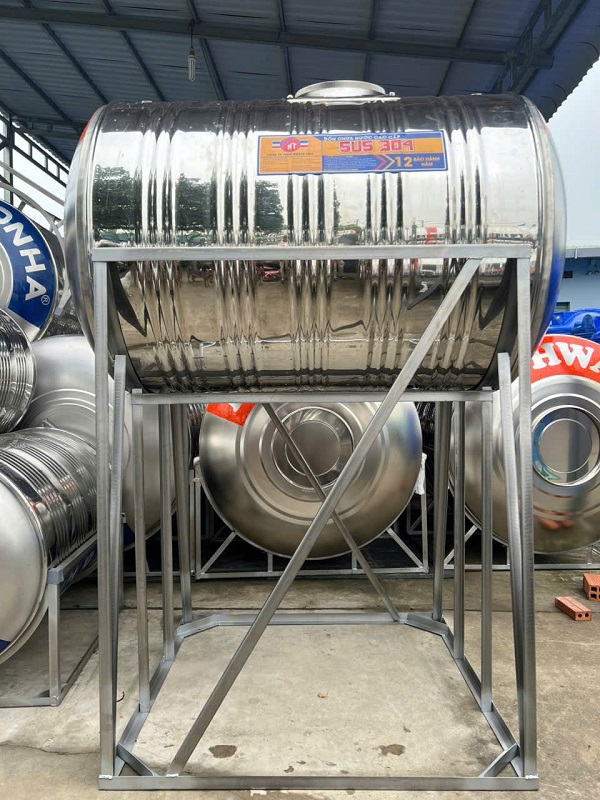 Chân cao Bồn nước Hwata 1,000L Ngang - Cao 1 Mét Chân cao Bồn nước Hwata 1,000L Ngang - Cao 1 Mét