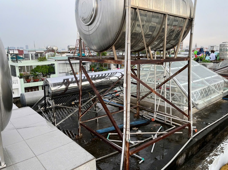 Chân đế I201 Chịu lực Máy nước nóng NLMT 250L-14 ống F58 Chân đế I201 Chịu lực Máy nước nóng NLMT 250L-24 ống F58