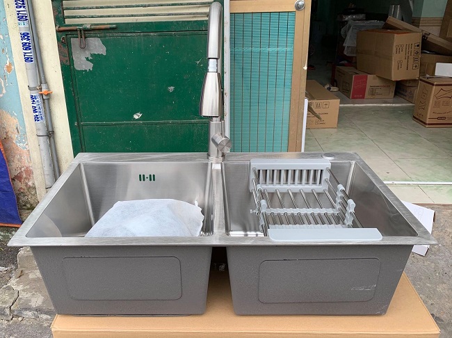 Chậu rửa inox Hwata BDV2 Cao Cấp Chậu rửa inox Hwata BDV2 Cao Cấp