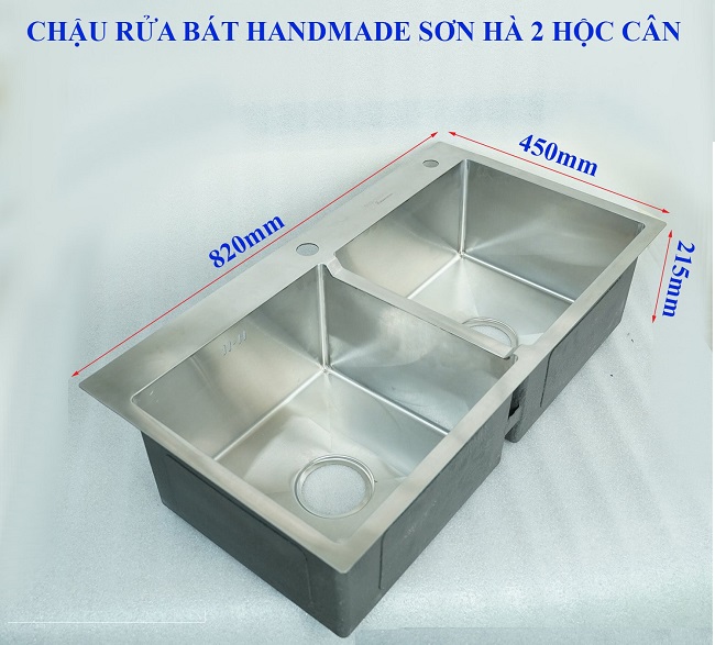 Kích thước Chậu rửa inox Handmade Sơn Hà Cao Cấp Kích thước Chậu rửa inox Handmade Sơn Hà Cao Cấp