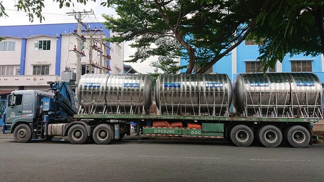 Bồn nước inox Đại Sơn Giao công trình dự án Bồn nước inox Đại Sơn Giao công trình dự án