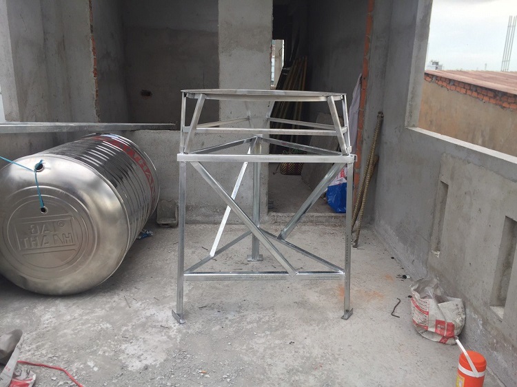 Hàn chân Kẽm V5 cao 1 M bồn nước 1,000L Đứng  Hàn chân Kẽm V5 cao 1 M bồn nước 1,000L Đứng