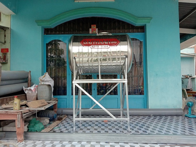 Hàn chân Kẽm V5 cao 1 M bồn nước 1,000L Ngang Hàn chân Kẽm V5 cao 1 M bồn nước 1,000L Ngang
