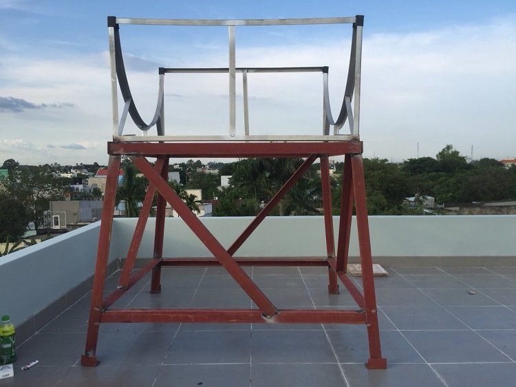 Hàn chân sắt V5 cao 1 M bồn nước 1,000L Ngang  Hàn chân sắt V5 cao 1 M bồn nước 1,000L Ngang