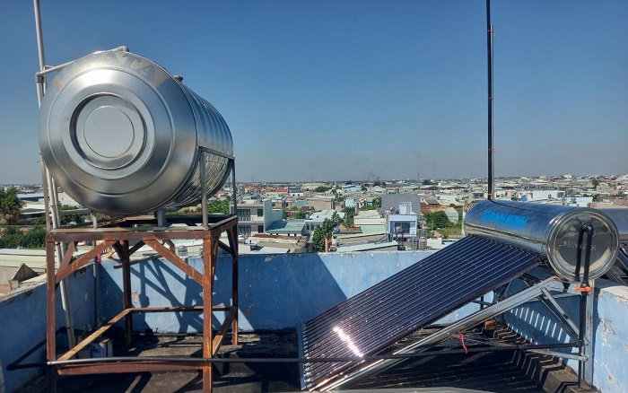 Máy nước nóng mặt trời Bình Minh 160L Máy nước nóng mặt trời Bình Minh 160L