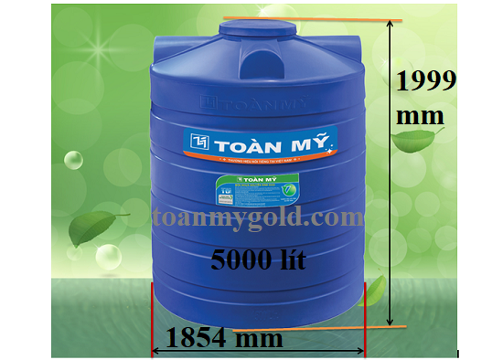 Kích thước sản phẩm Bồn nhựa Toàn Mỹ 5000l đứng Kích thước sản phẩm Bồn nhựa Toàn Mỹ 5000l đứng
