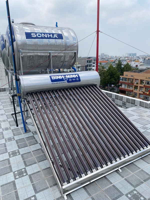 Lắp đặt và Bàn giao Máy NLMT Bình Minh 200L tại Tân Bình Lắp đặt và Bàn giao Máy NLMT Bình Minh 200L tại Tân Bình