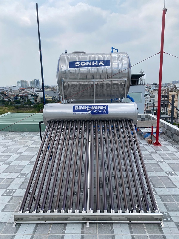 Lắp đặt và Bàn giao Máy NLMT Bình Minh 200L tại Tân Bình Lắp đặt và Bàn giao Máy NLMT Bình Minh 200L tại Tân Bình