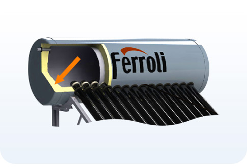 Máy nước nóng Ferroli với lớp cách nhiệt polyurethane Máy nước nóng Ferroli với lớp cách nhiệt polyurethane