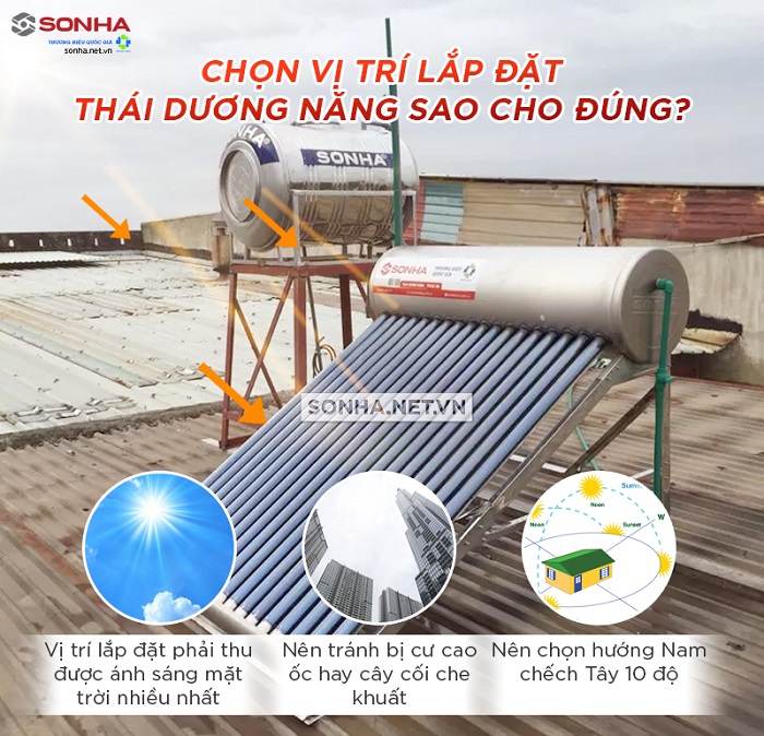 Cách lắp Máy nước nóng năng lượng mặt trời đúng kĩ thuật, Chuyên nghiệp Cách lắp Máy nước nóng năng lượng mặt trời đúng kĩ thuật, Chuyên nghiệp