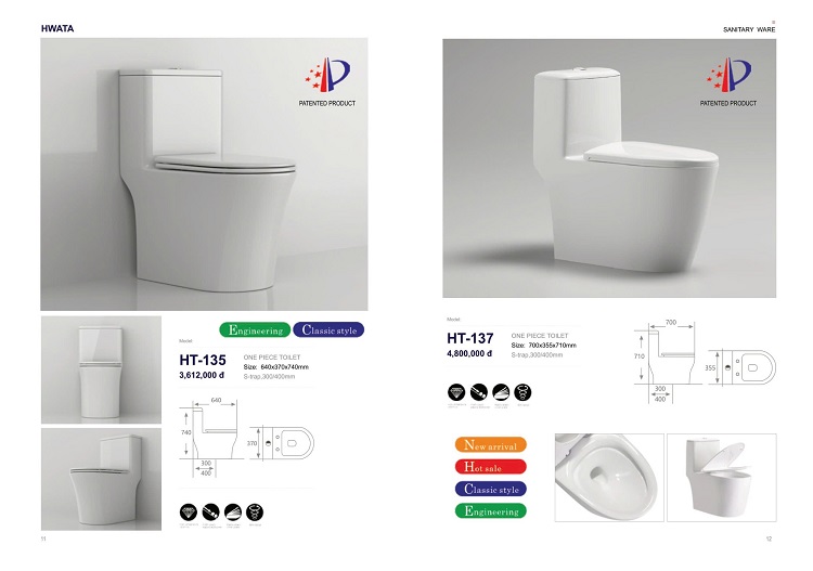 Mẫu bồn cầu Hwata mới 2025 Mẫu bồn cầu Hwata mới 2025
