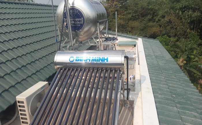 Máy nước nóng mặt trời Bình Minh 160L Máy nước nóng mặt trời Bình Minh 160L