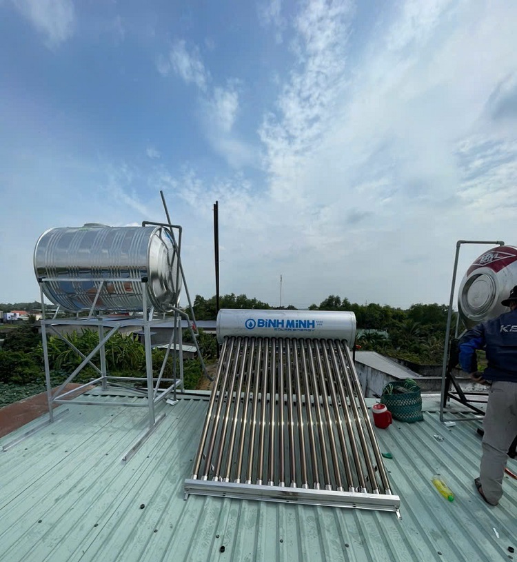 Máy nước nóng Bình Minh 160l-15 ống F58 Chính hãng Máy nước nóng Bình Minh 160l-15 ống F58 Chính hãng