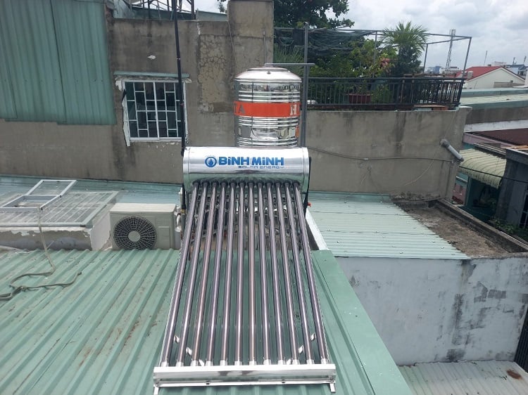 Máy năng lượng mặt trời Bình Minh 120l Máy năng lượng mặt trời Bình Minh 120l