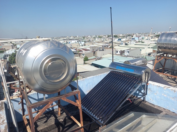 Máy nước nóng mặt trời Bình Minh 160L Máy nước nóng mặt trời Bình Minh 160L