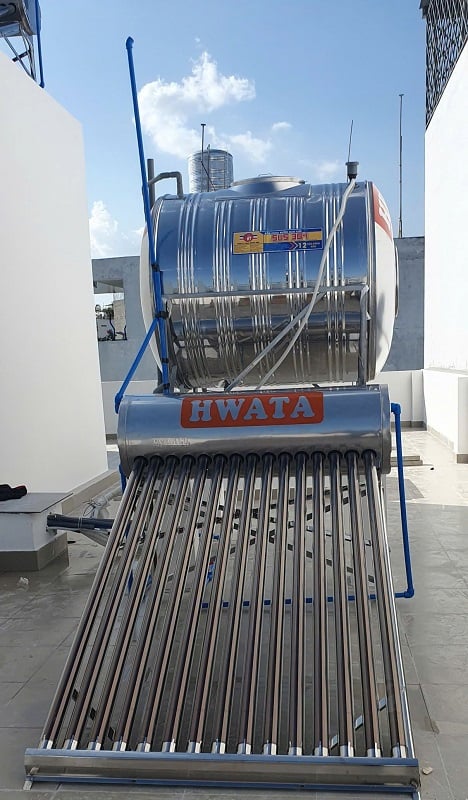 Máy nước nóng mặt trời Hwata 160L-16 ống Máy nước nóng mặt trời Hwata 160L-16 ống