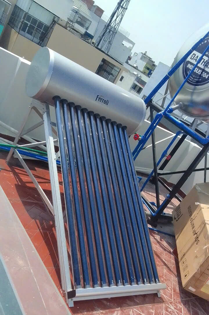 Máy nước nóng năng lượng mặt trời Ferroli - tiêu chuẩn Ý Máy nước nóng năng lượng mặt trời Ferroli - tiêu chuẩn Ý