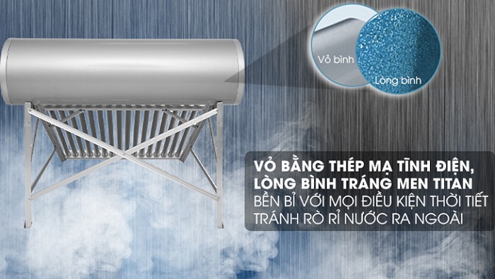 Vỏ bình chứa được làm bằng thép sơn mạ tĩnh điện Vỏ bình chứa được làm bằng thép sơn mạ tĩnh điện