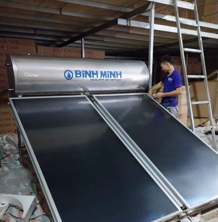 Máy nước nóng năng lượng mặt trời tấm phẳng Bình Minh Máy nước nóng năng lượng mặt trời tấm phẳng Bình Minh