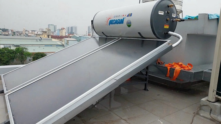 Máy nước nóng tấm phẳng Megasun 300l chịu áp Máy nước nóng tấm phẳng Megasun 300l chịu áp