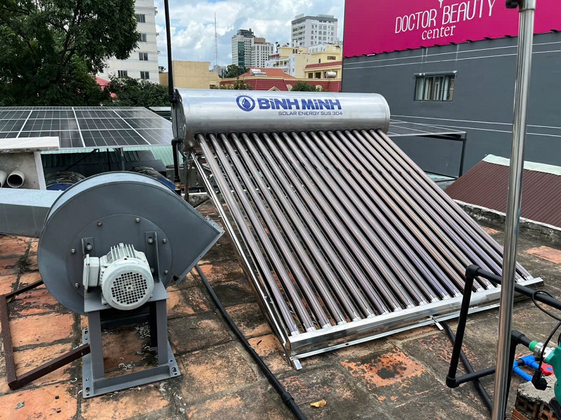 Máy nước nóng mặt trời Bình Minh 200L Máy nước nóng mặt trời Bình Minh 200L