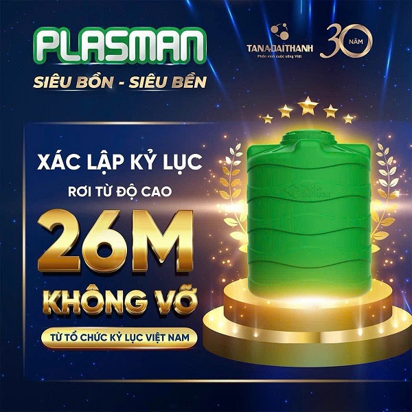 Thử thách độ bền Bồn nhựa Đại Thành Plasman Thử thách độ bền Bồn nhựa Đại Thành Plasman