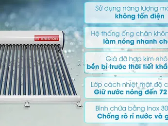 Máy nước nóng mặt trời Ariston Việt Nam