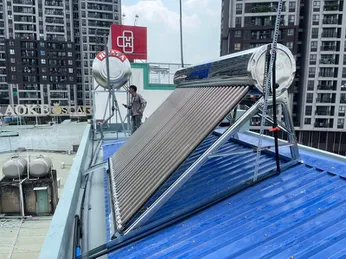 Lắp máy nước nóng mặt trời dung tích lớn cho Nhà trọ, Căn hộ