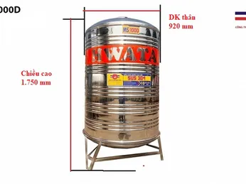 Bồn nước Hwata 1000L đứng - Giá rẻ, chất lượng đáng tin cậy