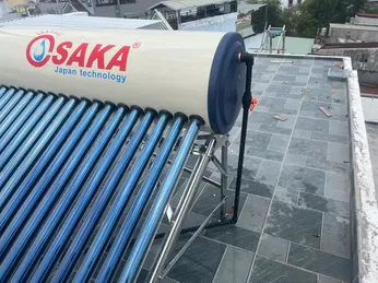 Giao và lắp đặt máy năng lượng mặt trời Osaka Luxury 180l tại Gò Vấp
