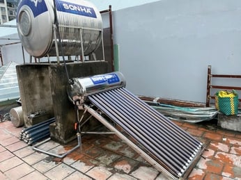 Ghi nhận công trình tháo máy cũ, lắp máy mới 130L tại Bình Dương