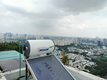 Năng lượng mặt trời tấm phẳng Megasun 200L Bền Bỉ, Chịu Áp 6Bar