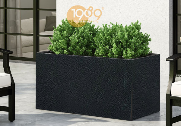 chậu xi măng đá mài chữ nhật 50*50*100