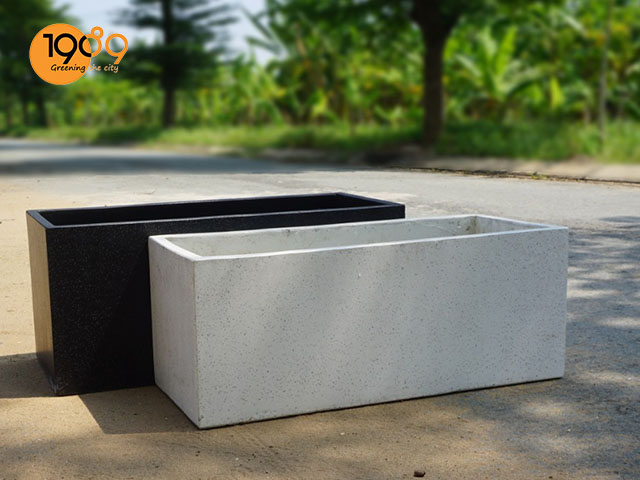 Top Chậu Xi Măng Đá Mài Chữ Nhật Giá Rẻ Đang Được Ưa Chuộng Nhất