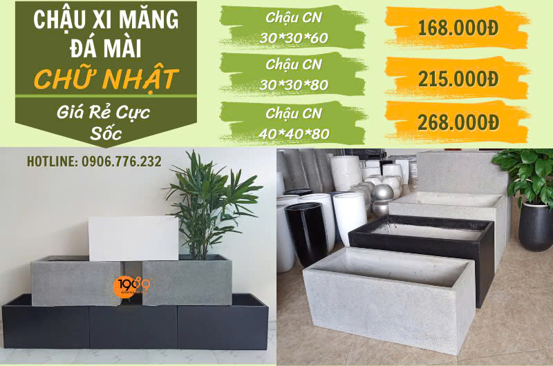 chậu xi măng giá rẻ nhất sài gòn