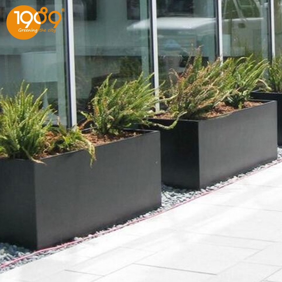 chậu xi măng đá mài chữ nhật 50*50*100