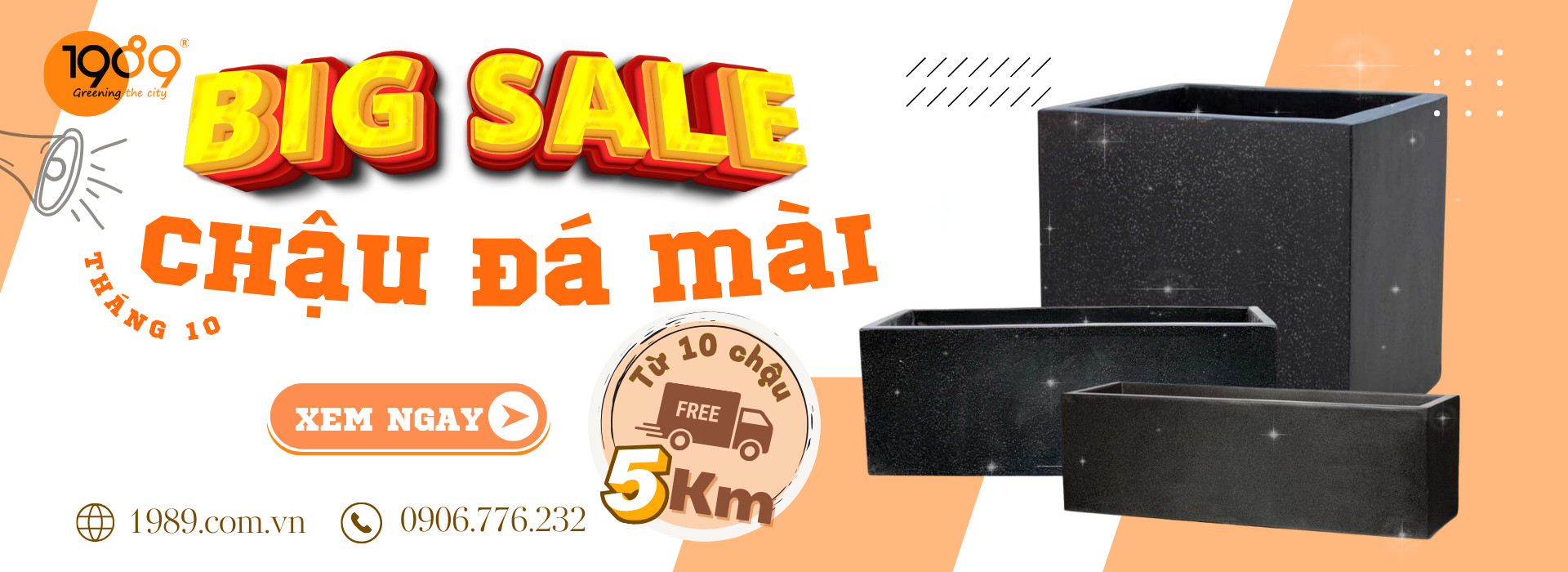 chậu đá mài chữ nhật